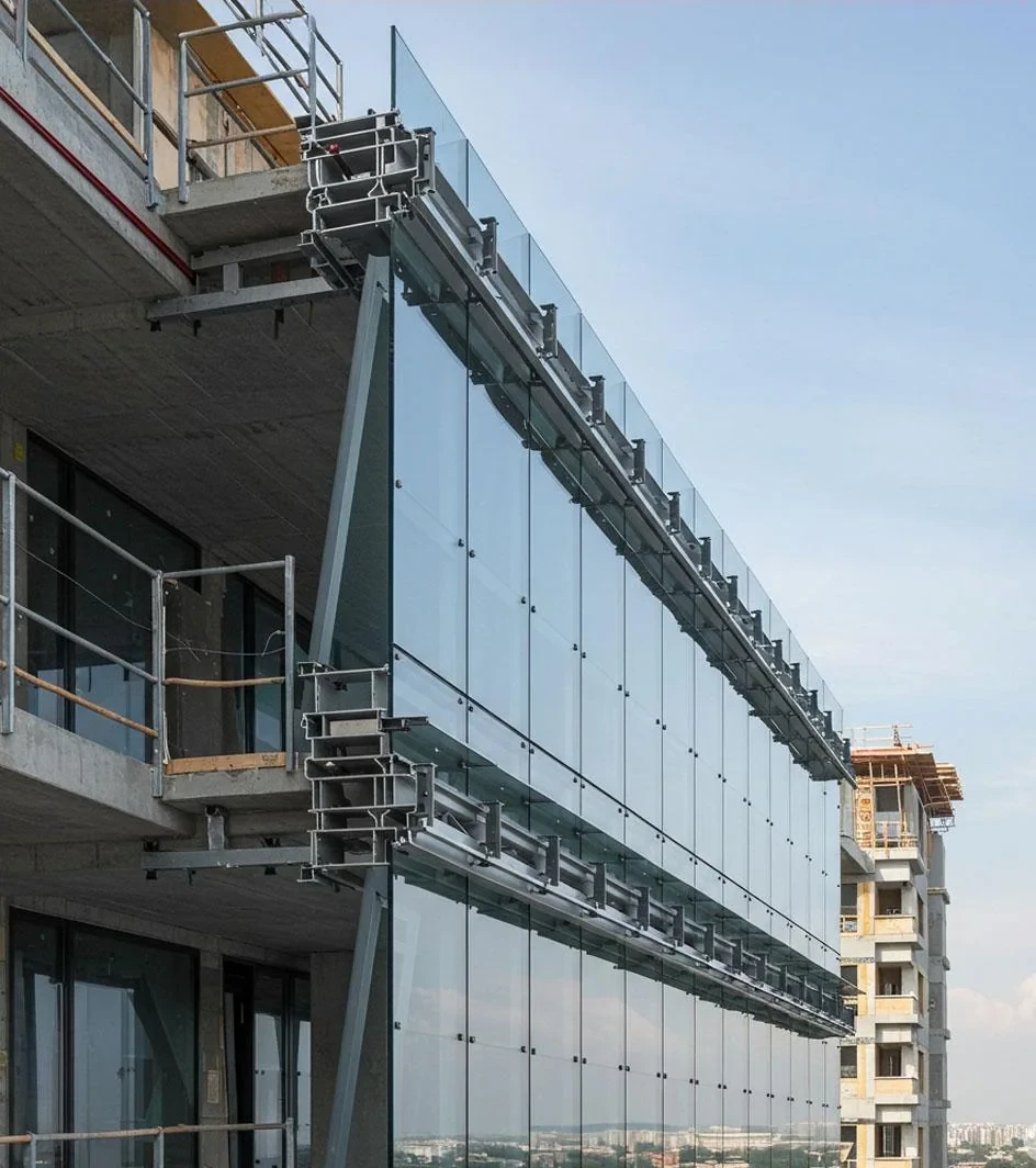 Semi-Unitized Glazing Systems